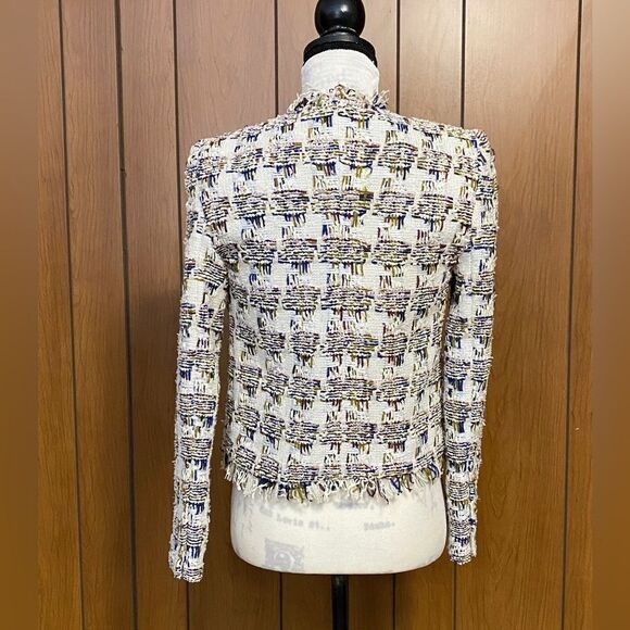 L'AGENCE Angelina Woven Crop Jacket size 0 - Picture 10 of 15